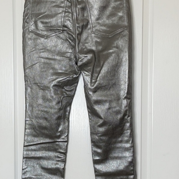 Free People Phoenix Coated Silver Metallic Jeans 30 - Picture 5 of 10